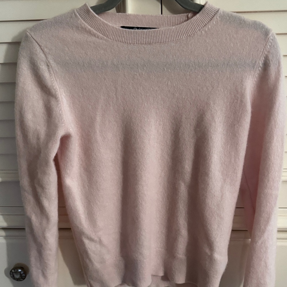 Quince Light Pink Crew Neck Sweater
